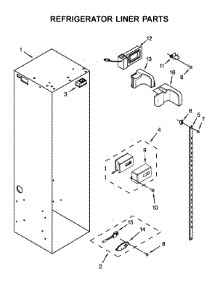 Refrigerator Liner Parts parts for Maytag Side-By-Side Refrigerator JS48NXFXDW10 from AppliancePartsPros.com