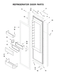 Refrigerator Door Parts parts for Maytag Side-By-Side Refrigerator JS48NXFXDW10 from AppliancePartsPros.com