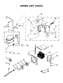Upper Unit Parts parts for Maytag Side-By-Side Refrigerator JS48NXFXDW10 from AppliancePartsPros.com