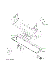 Control Panel parts for Ge Electric Range JS645DL3WW from AppliancePartsPros.com