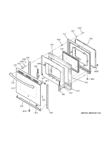 Door parts for Ge Electric Range JS645DL4WW from AppliancePartsPros.com