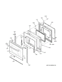 Door parts for Ge Electric Range JS645FL8DS from AppliancePartsPros.com