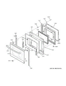Door parts for Ge Electric Range JS645SL5SS from AppliancePartsPros.com