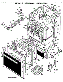 Main Body / Door parts for Ge Electric Range JSP48G*01 from AppliancePartsPros.com