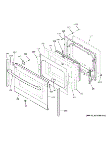 Lower Door parts for Ge Electric Range JSS86SP1SS from AppliancePartsPros.com