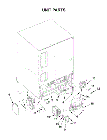 Unit Parts parts for Jenn-Air Wine & Beverage Cooler JUBFL242HM01 from AppliancePartsPros.com