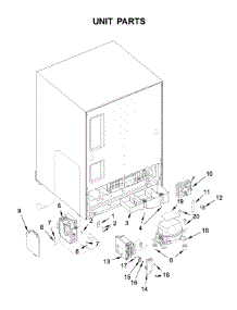 Unit Parts parts for Jenn-Air Wine & Beverage Cooler JUBFL242HX01 from AppliancePartsPros.com