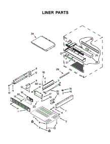 Liner Parts parts for Jenn-Air Drawer & Bin JUCFP242HM00 from AppliancePartsPros.com