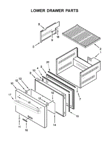 Lower Drawer Parts parts for Jenn-Air Drawer & Bin JUCFP242HM00 from AppliancePartsPros.com