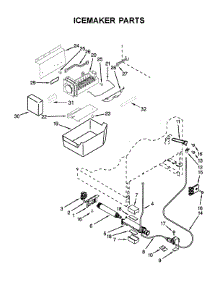 Icemaker Parts parts for Jenn-Air Drawer & Bin JUCFP242HM01 from AppliancePartsPros.com