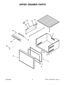 Upper Drawer Parts parts for Jenn-Air Drawer & Bin JUCFP242HX11 from AppliancePartsPros.com
