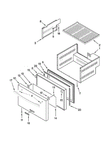 Lower Drawer Parts parts for Jenn-Air Drawer & Bin JUD24FRACX00 from AppliancePartsPros.com