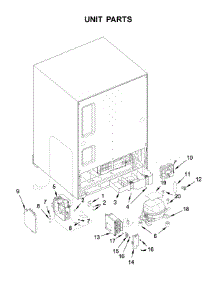 Unit Parts parts for Jenn-Air Wine & Beverage Cooler JUGFL242HX00 from AppliancePartsPros.com
