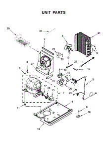 Unit Parts parts for Jenn-Air Freestanding Ice Maker JUIFN15HX00 from AppliancePartsPros.com