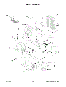 Unit Parts parts for Jenn-Air Freestanding Ice Maker JUIFX15HX01 from AppliancePartsPros.com
