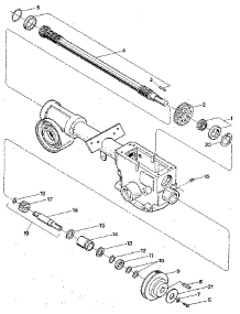 Drive Shaft, Input Pinion Shaft & Gear Assemblies parts for Troy-Bilt Rear-Tine Tiller JUNIOR SERIAL #M0100970 AND UP from AppliancePartsPros.com
