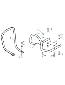Bumper & Carburetor Guard Attachment - Part #11045 parts for Troy-Bilt Rear-Tine Tiller JUNIOR SERIAL #M0100970 AND UP from AppliancePartsPros.com