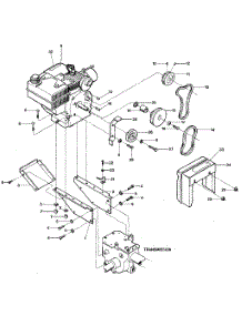 Engine & Support Brackets, Pulleys, Belts, Belt Cover parts for Troy-Bilt Rear-Tine Tiller JUNIOR SERIAL #M74690 AND UP from AppliancePartsPros.com