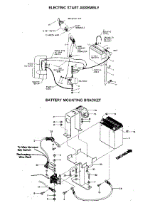 Electric Start Assembly parts for Troy-Bilt Rear-Tine Tiller JUNIOR SERIAL #M74690 AND UP from AppliancePartsPros.com