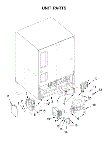 Unit Parts parts for Jenn-Air Wine & Beverage Cooler JURFR242HL00 from AppliancePartsPros.com