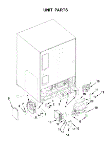 Unit Parts parts for Jenn-Air Wine & Beverage Cooler JUWFR242HX01 from AppliancePartsPros.com