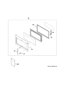 Door Parts parts for Ge Microwave/Hood Combo JVM3160DF5CC from AppliancePartsPros.com