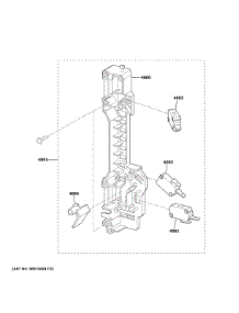 Latch Board Parts parts for Ge Microwave/Hood Combo JVM3160EF8ES from AppliancePartsPros.com
