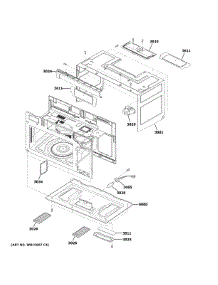 Oven Cavity Parts parts for Ge Microwave/Hood Combo JVM3160RF8SS from AppliancePartsPros.com
