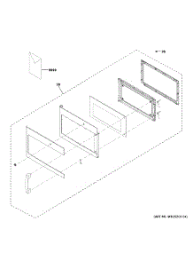 Door Parts parts for Ge Microwave/Hood Combo JVM6172DK4BB from AppliancePartsPros.com