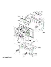 Oven Cavity Parts parts for Ge Microwave/Hood Combo JVM6172DK5BB from AppliancePartsPros.com