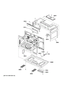 Oven Cavity Parts parts for Ge Microwave/Hood Combo JVM6175BL6TS from AppliancePartsPros.com