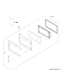 Door Parts parts for Ge Microwave/Hood Combo JVM6175YK1FS from AppliancePartsPros.com