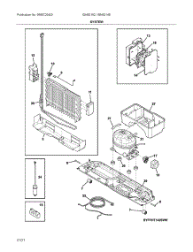 System parts for Ikea Top-Mount Refrigerator K00462152A from AppliancePartsPros.com