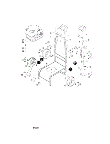 Handle / Wheels / Frame parts for Karcher Gas Pressure Washer K3000G from AppliancePartsPros.com