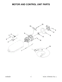 Motor And Control Unit Parts parts for Kitchenaid Stand Mixer K45SSWH5 from AppliancePartsPros.com