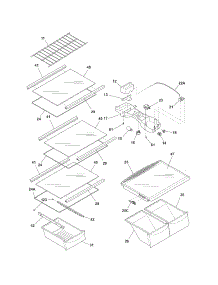 Shelves parts for Kelvinator Top-Mount Refrigerator KATR1816PS4 from AppliancePartsPros.com