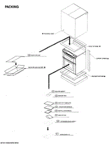 Packing parts for Sharp Range/Microwave Combo KB-3300JW from AppliancePartsPros.com