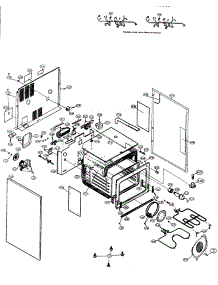 Oven Unit parts for Sharp Range/Microwave Combo KB-3401LS from AppliancePartsPros.com