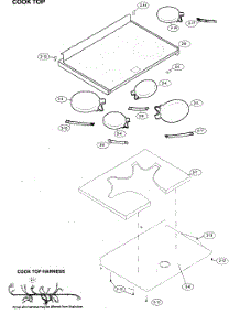Cook Top / Cook Top Harness parts for Sharp Range/Microwave Combo KB-3411JK from AppliancePartsPros.com