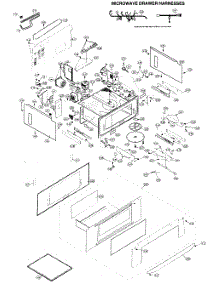 Microwave Drawer parts for Sharp Range/Microwave Combo KB-3411JS from AppliancePartsPros.com