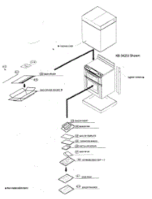 Packing parts for Sharp Range/Microwave Combo KB-3425JS from AppliancePartsPros.com