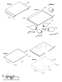 Cook Top / Cook Top Harness parts for Sharp Range/Microwave Combo KB-3425JW from AppliancePartsPros.com