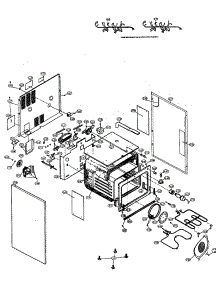 Oven Unit parts for Sharp Range/Microwave Combo KB-3425LK from AppliancePartsPros.com