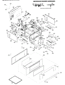 Microwave Drawer parts for Sharp Range/Microwave Combo KB-4425JW from AppliancePartsPros.com