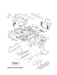 Microwave Drawer parts for Sharp Range/Microwave Combo KB-5121KK from AppliancePartsPros.com