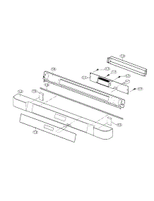 Front Panel parts for Sharp Built-In Microwave KB-6001NS from AppliancePartsPros.com
