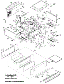 Microwave parts for Sharp Built-In Microwave KB-6001NS from AppliancePartsPros.com