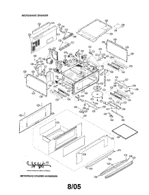 Microwave Drawer parts for Sharp Built-In Microwave KB-6015KS from AppliancePartsPros.com
