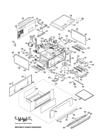 Microwave Drawer parts for Sharp Built-In Microwave KB-6025MK from AppliancePartsPros.com