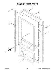 Cabinet Trim Parts parts for Kitchenaid Bottom-Mount Refrigerator KBBL306ESS05 from AppliancePartsPros.com
